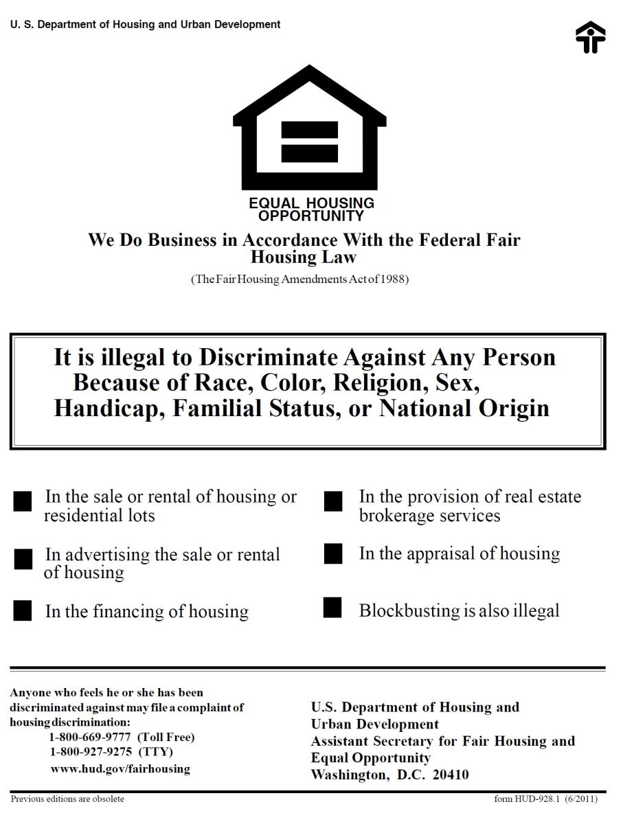 Fair Housing Poster