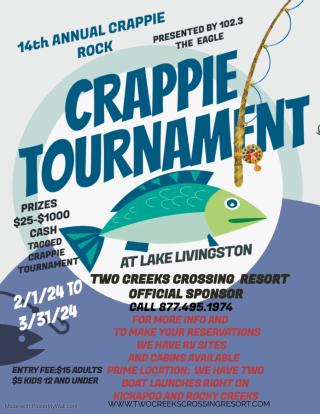 Crappie Rock Tag Tournament on Lake Livingston
